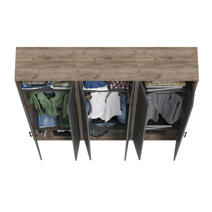 Для одежды, Три шкафа для одежды Домино 2-3430