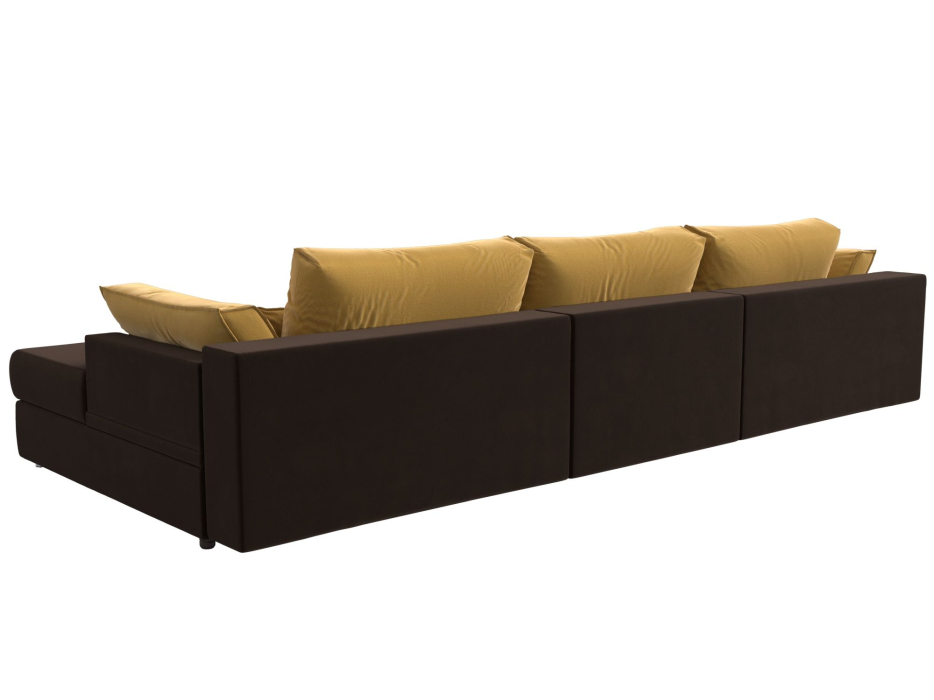 Диваны угловые в гостиную, Угловой диван Пекин Long угол правый, НПБ, микровельвет