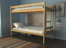 Детские кровати, Двухъярусная кровать Дюна 70х160