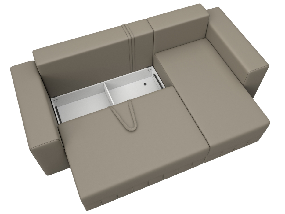 Диваны угловые в гостиную, Диван угловой Лига-076 угол универсальный, экокожа GRIFON