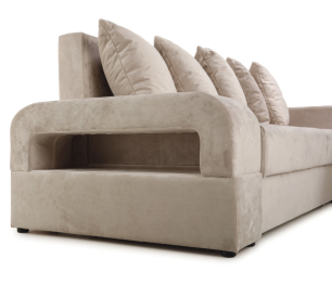 Угловой диван Марго 1 правый, велюр