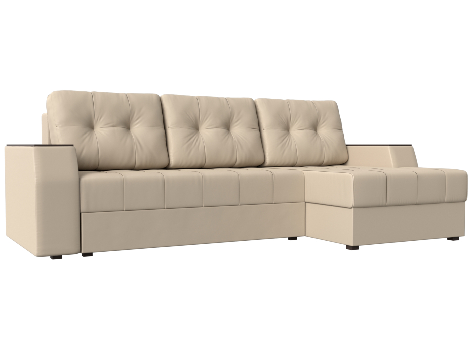 Диваны угловые в гостиную, Угловой диван Эмир БС правый угол, экокожа