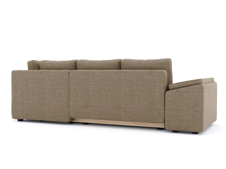 Диваны угловые в гостиную, Диван-кровать угловой Хавьер  ПБ еврокнижка, рогожка Люкс