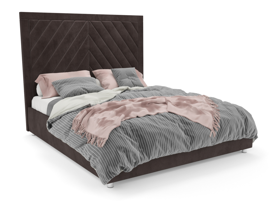 Мягкая кровать, Кровать Мишель 160 см (Кордрой)