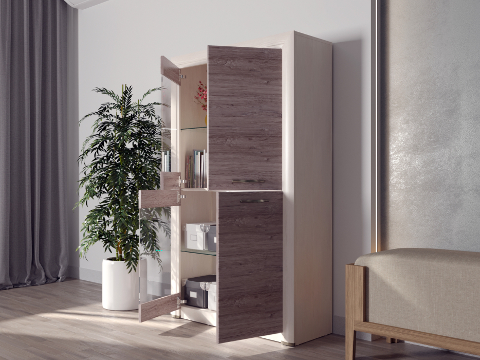 Витрины, Шкаф-витрина 2V2D