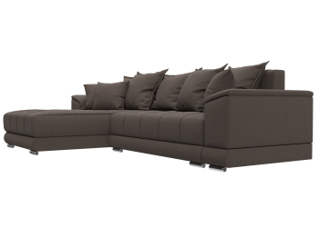 Диван угловой НордСтар левый угол, рогожка Амур