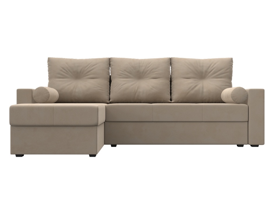 Диваны угловые в гостиную, Диван угловой Верона Лайт левый угол, велюр