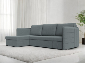 Угловой диван Слим левый угол, рогожка Амур