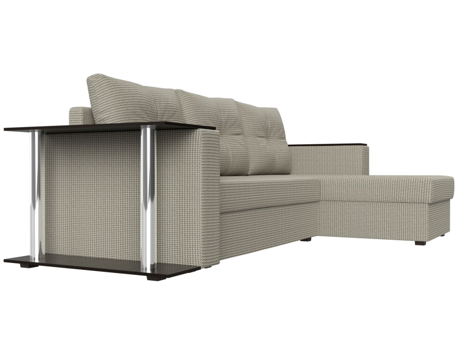 Диваны угловые в гостиную, Угловой диван Атланта правый угол, рогожка Амур