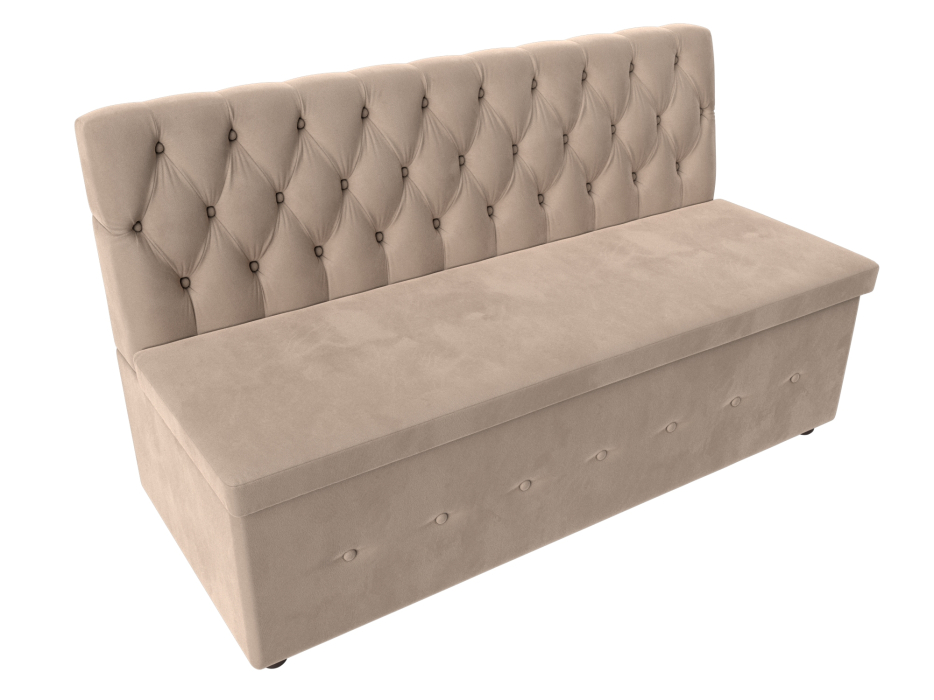 Диваны прямые кухонные, Кухонный прямой диван Вента, велюр