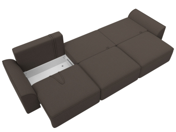 Диван прямой Лига-048 НПБ Лонг, рогожка Амур