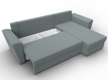 Угловой диван Амстердам Лайт правый угол, рогожка Амур