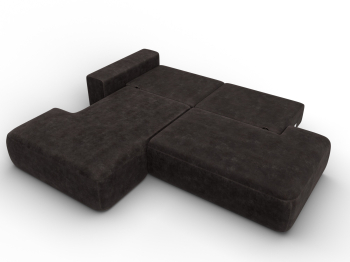 Диван угловой Лига-036 НПБ Модерн левый угол, велюр BRUT