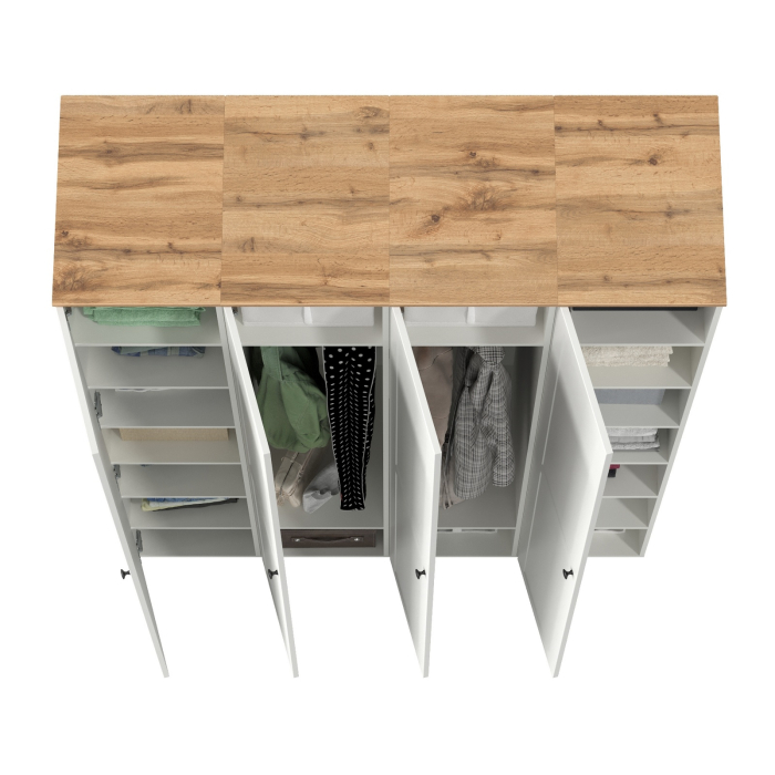 Прихожие, Набор шкаф-пеналов 4 штуки для прихожей Остин