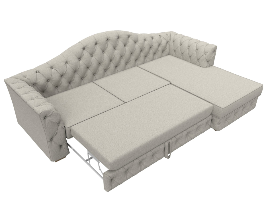 Диваны угловые в гостиную, Диван угловой Артис правый угол, рогожка Амур