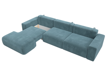 Диван угловой Лига-036 Классик Лонг левый угол, велюр