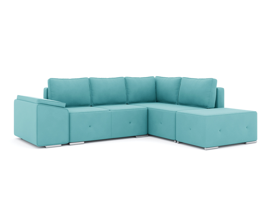 Диваны угловые в гостиную, Диван-кровать угловой Хавьер  ПБ еврокнижка, велюр