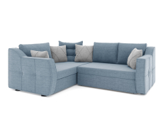 Диваны угловые в гостиную, Диван-кровать угловой Френсис дельфин, рогожка