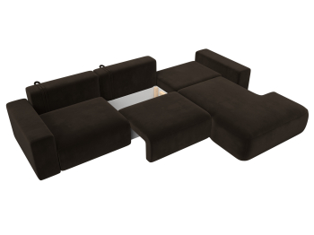 Диван угловой Лига-036 Классик Лонг правый угол, микровельвет