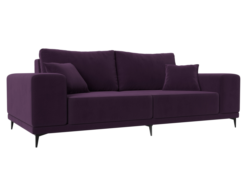 Диваны кровати со спальным местом, Прямой диван Льюес, велюр