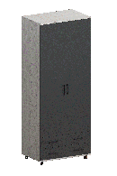 Шкафы двухстворчатые, Модульная система Грейс Шкаф ШК-5005  Снежный Ясень