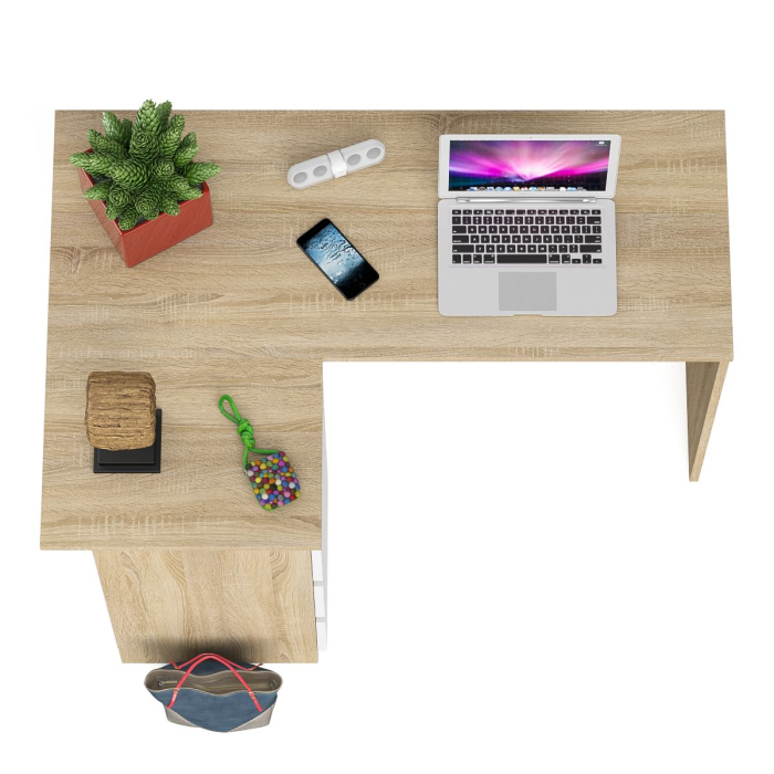 Детские столы, Угловой компьютерный стол Мори МС-16 левый