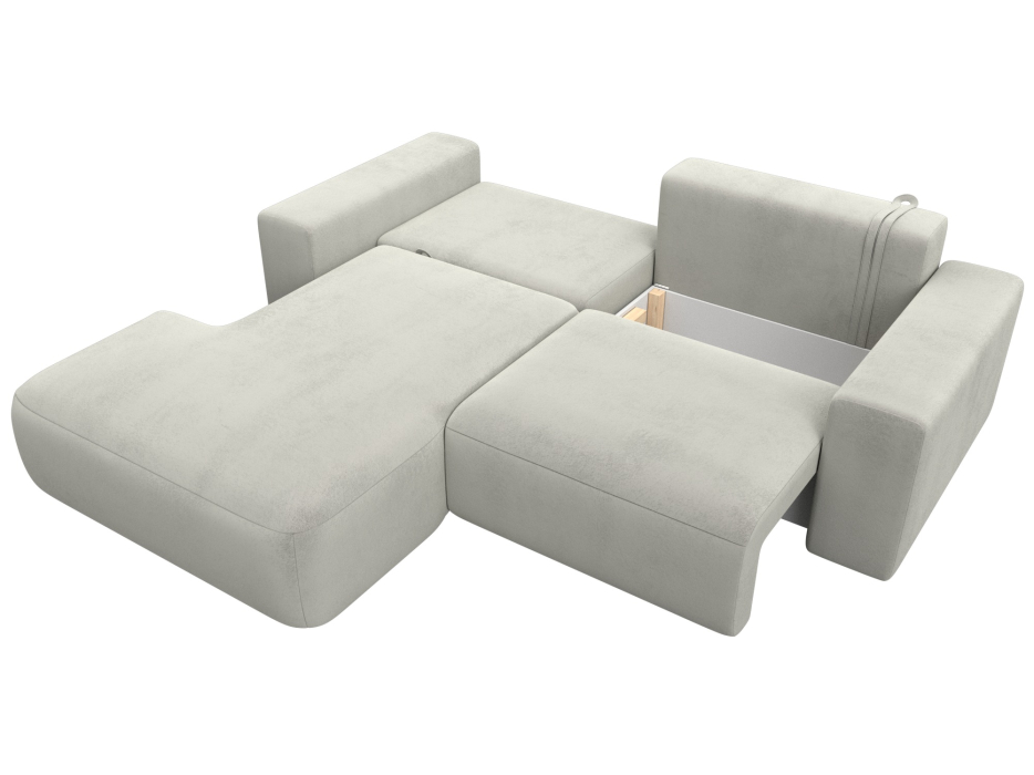 Диваны угловые в гостиную, Диван угловой Лига-036 НПБ Классик левый угол, велюр TOWER