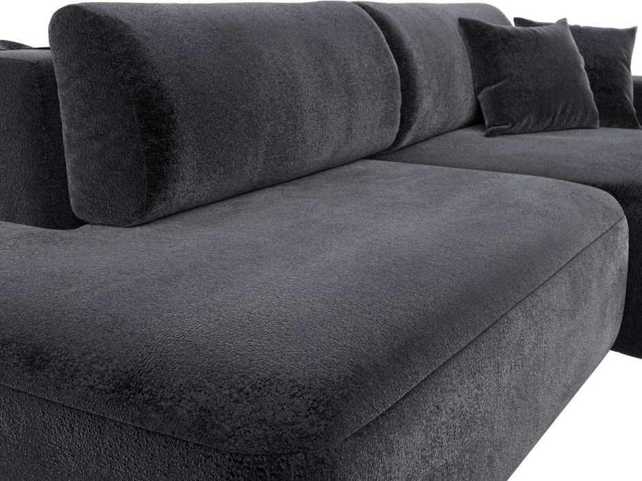 Диваны угловые в гостиную, Диван угловой Лига-036 НПБ Модерн правый угол, велюр TOWER