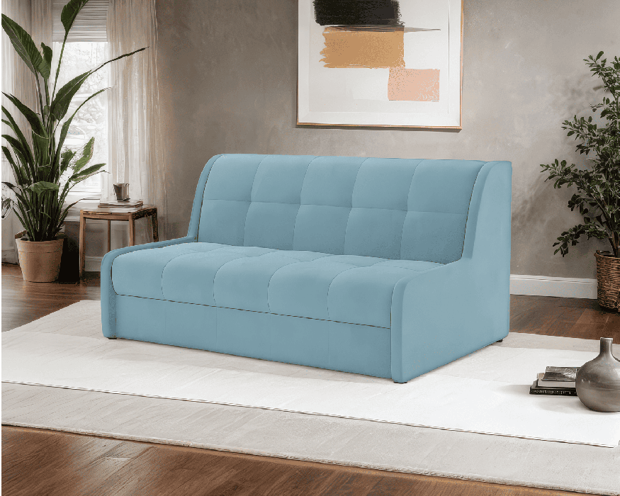 Диваны кровати со спальным местом, Диван прямой аккордеон Барон №6 (Велюр)