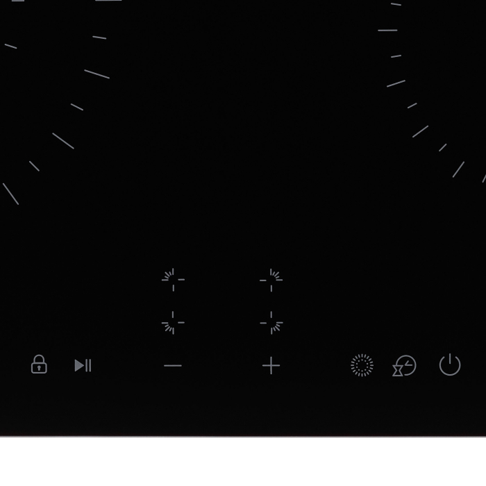 Встраиваемые варочные панели, Электрическая варочная поверхность (независимая) KRONA ZAUBER 60 BL 1DZTK