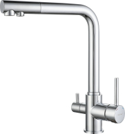 Смесители, Смеситель GranFest для кухни Г-обр с краном питьевой воды