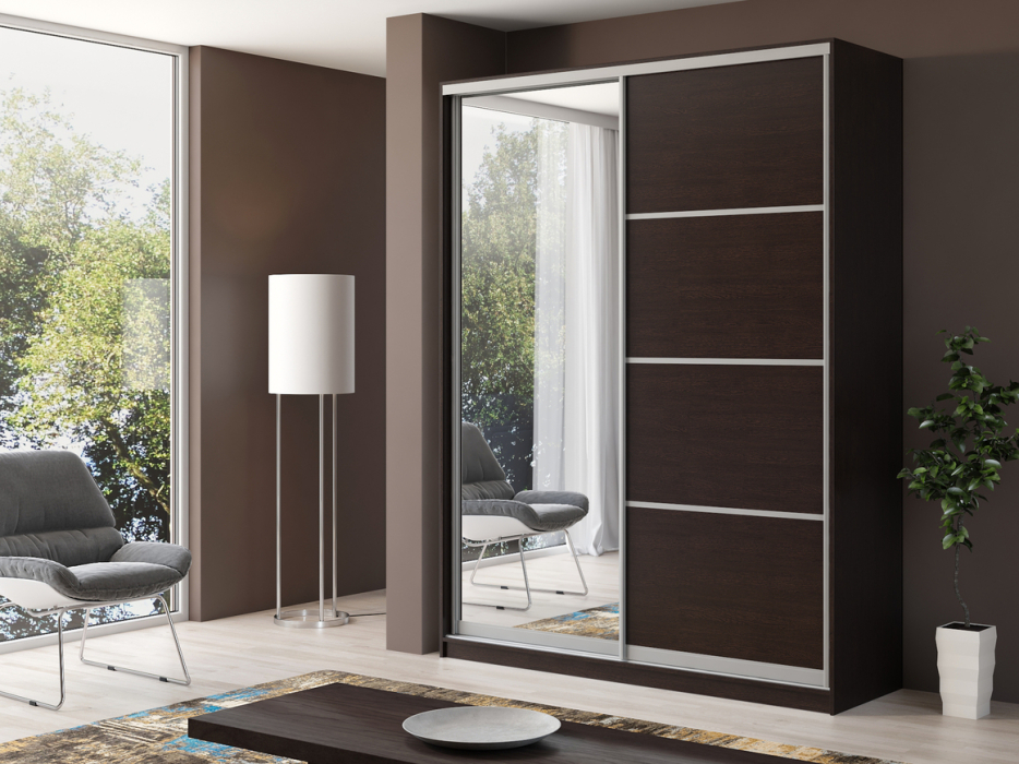 Шкафы-купе, Шкаф купе 2-х дверный Айсберг 190 +зеркало