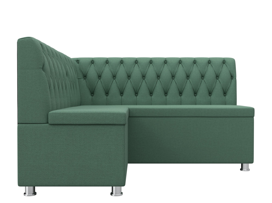 Кухонные уголки, Диван кухонный угловой Мирта левый угол, рогожка Амур