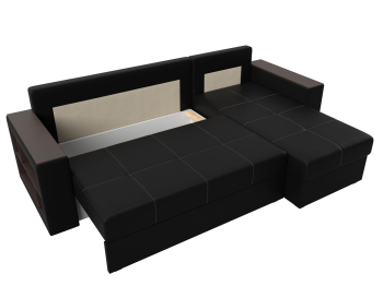 Диван угловой Дубай Лайт, экокожа, правый угол