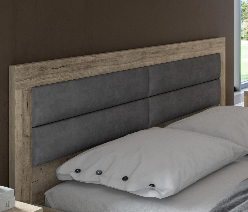Кровати с мягким изголовьем, Кровать Анима КР-321-16-18, 1,8*2,0, дуб серый, alpina 14