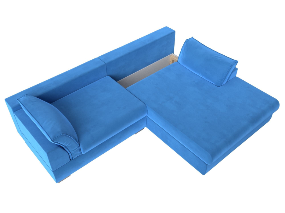 Диваны угловые в гостиную, Угловой диван Пекин угол правый, велюр