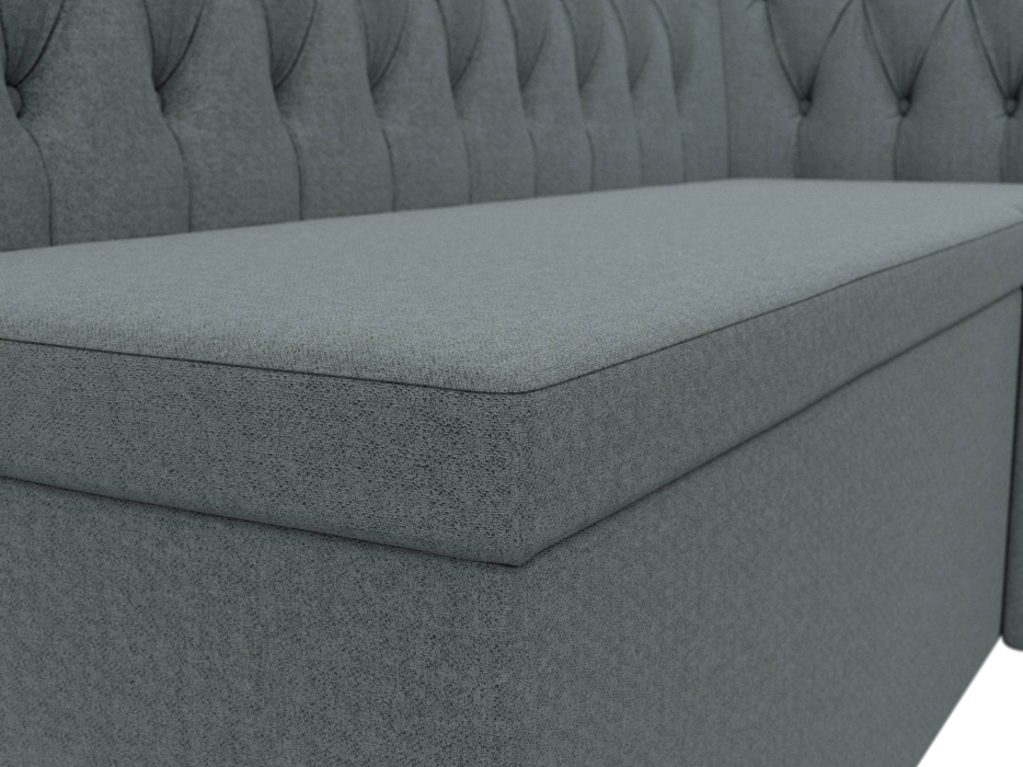 Кухонные уголки, Диван кухонный угловой Мирта правый угол, рогожка Амур