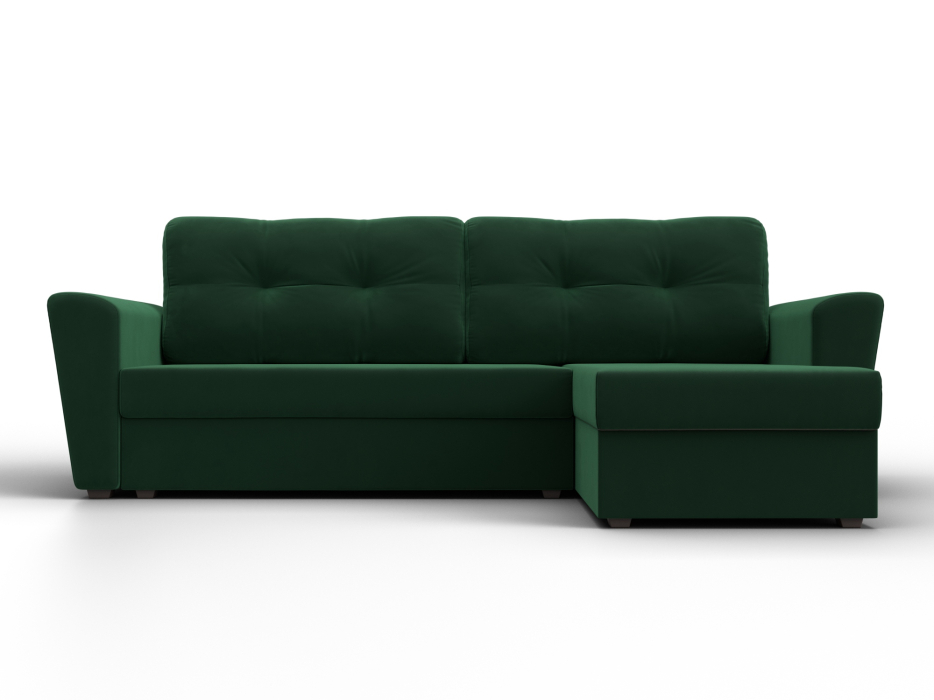 Диваны угловые в гостиную, Угловой диван Амстердам Лайт правый угол, велюр