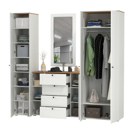 Набор мебели в прихожую Остин с зеркалом № 38