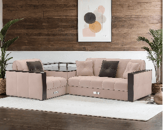 Диван угловой Прага НПБ Микровелюр