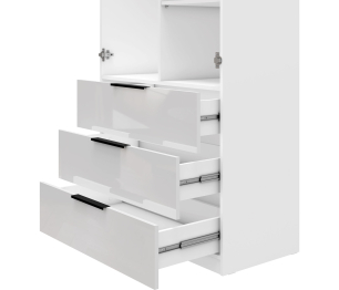 Шкаф 2-х дверный с полками и ящиками, 90 см Люкс