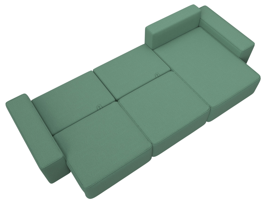 Диваны угловые в гостиную, Диван угловой Лига-074 угол универсальный, рогожка Амур