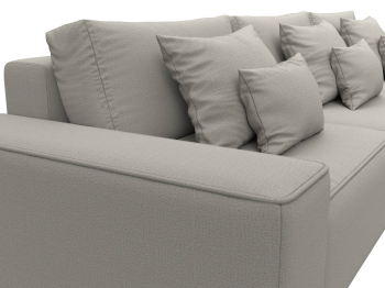 Диван угловой Лига-074 угол универсальный, рогожка Амур