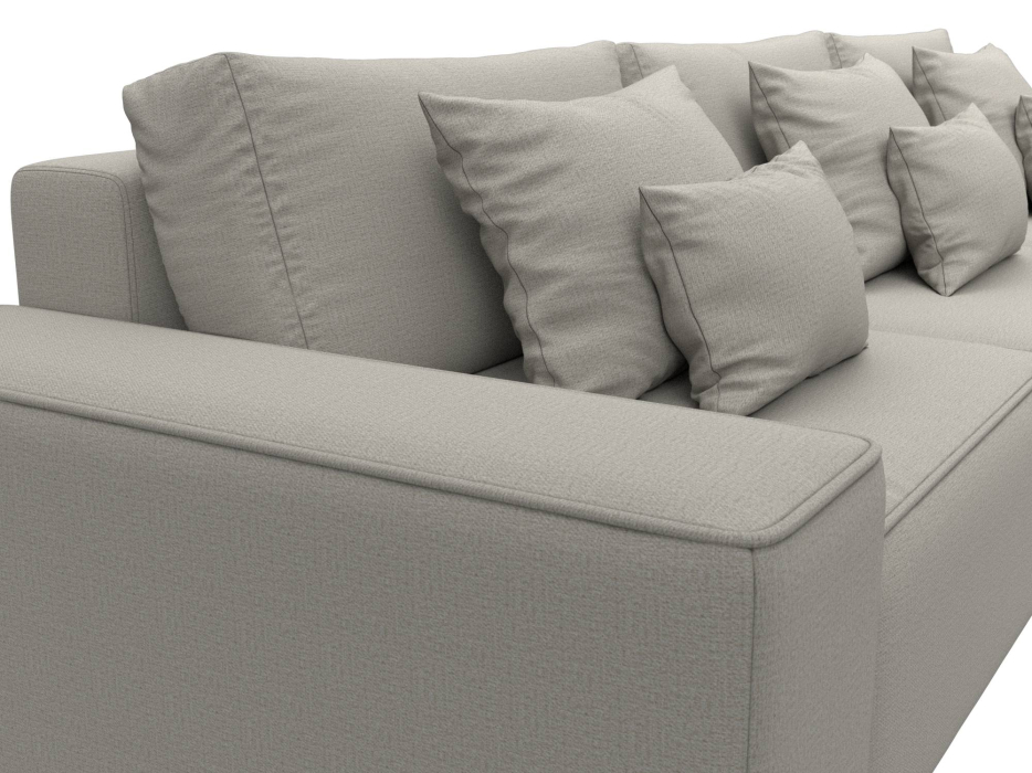 Диваны угловые в гостиную, Диван угловой Лига-074 угол универсальный, рогожка Амур