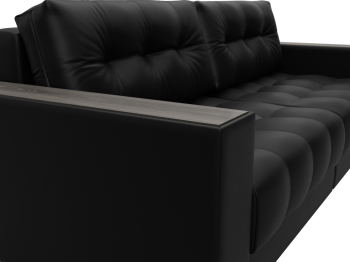 Диван прямой с декором Лига-049 НПБ, экокожа GRIFON