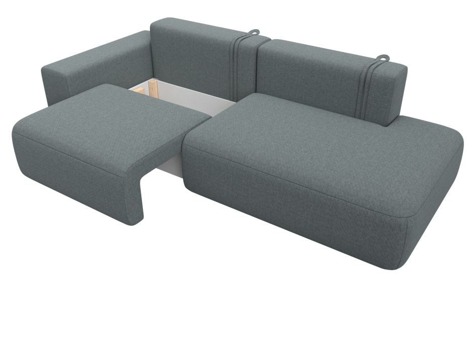 Диваны еврокнижки, Диван прямой Лига-036 НПБ Модерн подлокотник слева, рогожка Амур