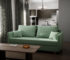 Диваны еврокнижки, Прямой диван Комфорта,еврокнижка,велюр