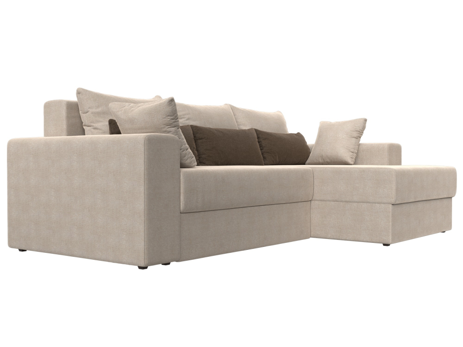 Диваны угловые в гостиную, Угловой диван Майами правый угол, рогожка