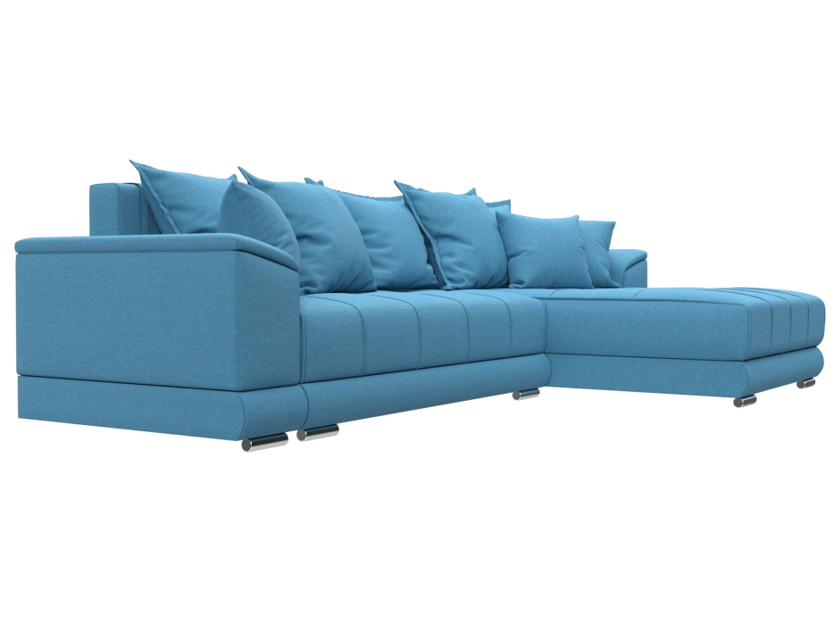 Диваны угловые в гостиную, Диван угловой НордСтар правый угол, рогожка Амур