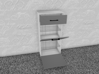 Модульная система Грейс Тумба ТБ-5003  Гикори Джексон Темный